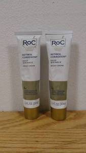 lot 35 image: Set of 2 RoC Retinol Anti-Aging  Firming Night Face Moisturizer - 1.3 fl oz