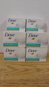 lot 43 image: Lot of 14 Dove Sensitive Skin Gentle Beauty Bar Soap, Unscented, 3.75 oz