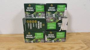 lot 44 image: Lot of 16 Irish Spring Bar Soap for Men, Original Clean Mens Bar Soap, 3.7 Oz Soap Bars