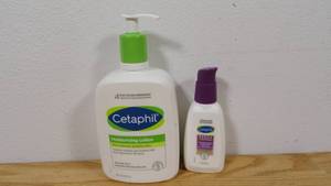 lot 55 image: Set of Cetaphil Moisturizing Lotion-20 fl oz & Cetaphil Derma-control Oil Absorbing Moisturizer w Sunscree-4 fl oz