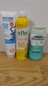 lot 58 image: Lot of Sunscreens-SPF 50-Cream-Spray-Kids