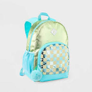 lot 79 image: Kids 16.5 Backpack Sequin Checkered - Cat & Jack