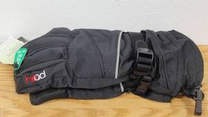 lot 93 image: Head Boys Junior Jr Black Insulated Ski Snowboard Winter Gloves XL 14-16
