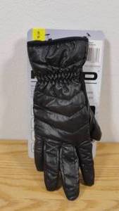 lot 97 image: Head Womens Hybrid Gloves SMALL Waterproof Windproof BLACK Fauxfur Plush Lining