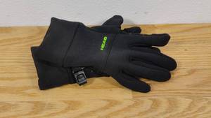 lot 100 image: Head Juniors Touchscreen Gloves-Medium-Black