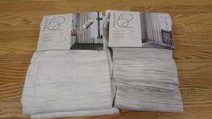 lot 108 image: Set of 2 54 x 84 Light Filtering Curtains-2 Styles