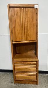 lot 5 image: Blackhawk Corner Dresser Solid Wood Storage Cabinet with Shelves and Drawers