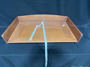 lot 12 image: Portable Wooden Changing Table Tray with Padded Mat - 36 x 20