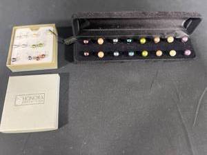 lot 155 image: Honors Collection Interchangeable Pearl Like Earrings Sets