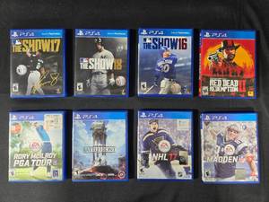 lot 151 image: Lot of 8 PlayStation 4 Games Including Sports and Action Titles
