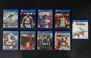 lot 152 image: Lot of 9 PlayStation 4 Games - Sports and Racing