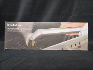 lot 179 image: Brookstone Motorized Grill Brush with Steam Cleaning Power