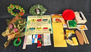 lot 200 image: Lot of Vintage Craft Supplies and Magazines