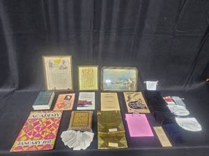 lot 69 image: Lot of Assorted Vintage Collectible Pictures, Plaques and Memorabilia