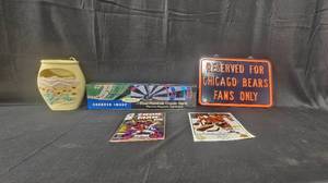 lot 133 image: Mixed Collectible Lot Marvel Comics & Sports Memorabilia