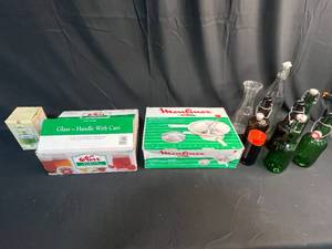 lot 344 image: Assorted Canning and Bottling Supplies with Mouli Food Mill
