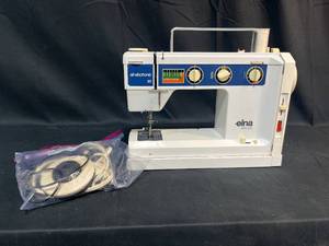 lot 365 image: Elna Air Electronic SU Type 68 Multi-Program Swiss Sewing Machine w Pedal