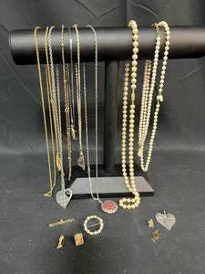 lot 377 image: Assorted Jewelry Lot Including Necklaces, Pendants and Brooches - displays not included