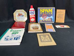 lot 267 image: Lot of Vintage Cookbooks and Collectibles