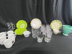 lot 303 image: Assorted Lot of Dinnerware and Glassware