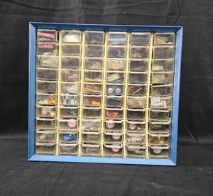 lot 305 image: Akro-Mils Storage Cabinet with Multiple Drawers and Contents