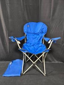 lot 315 image: Mac Sports Belle Blue Folding Chair with Carrying Bag