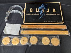 lot 360 image: Vintage Ouija Board and Wooden Game Set