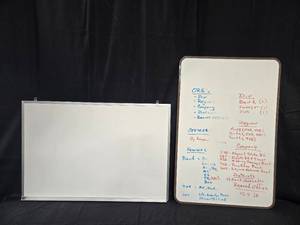 lot 361 image: Set of Two Magnetic Dry Erase Whiteboards