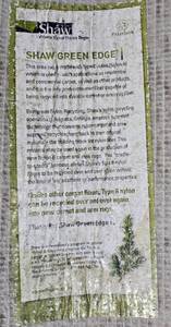 lot 363 image: Shaw Green Edge I Recyclable Carpet Roll