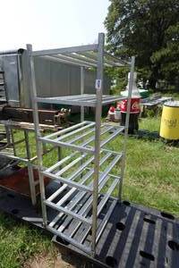 lot 368 image: Stainless Steel Storage Rack