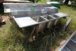 lot 346 image: Stainless Steel Wash Station