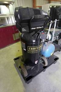 lot 384 image: Craftsman Professional 1.6 HP 25 Gallon Vertical Air Compressor