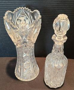 lot 58 image: American Brilliant & Mercari Cut Glass Options