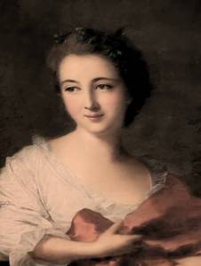 lot 228 image: Framed Elisabeth de Bologne Portrait Print