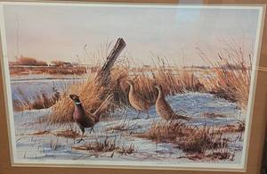 lot 217 image: Pair of Framed Bird Prints by Killen