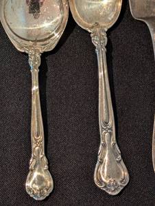 lot 197 image: Sterling Silver Spoons and Spreader