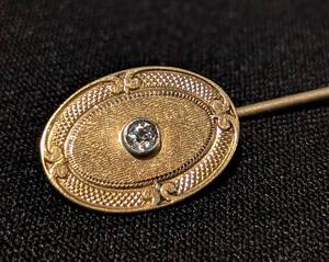 lot 184 image: Vintage 14k Gold Stick Pin