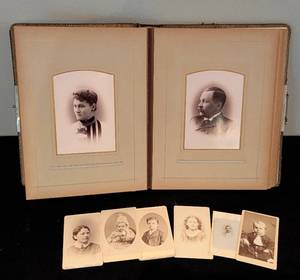 lot 194 image: Antique Photo Album and Photographs