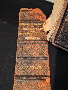 lot 195 image: Antique History and Biography of Minnesota Book