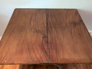 lot 48A image: Vintage Wood Pedestal Table