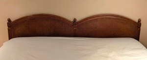 lot 159 image: Vintage King Size Cane Headboard