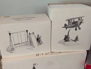 lot 163 image: More Department 56 Christmas Houses and Accessories