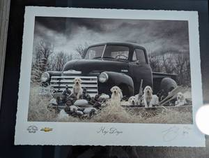 lot 47 image: Pair of Framed Hay Days Prints