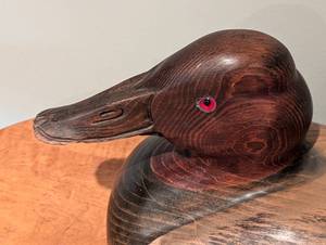 lot 29 image: Tom Taber Ducks Unlimited Canvasback Decoy