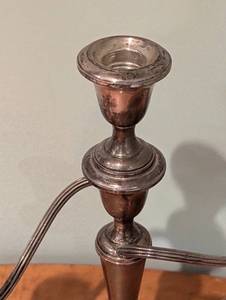 lot 33 image: Vintage Gorham Weighted Sterling Silver Candelabra