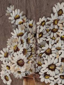 lot 34 image: Daisy Painted on Wood by Mary Innes Morgan