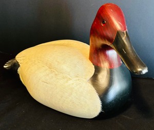 lot 119 image: Vintage Wood Duck by Ed Phillips and Minnesota Ducks Unlimited Special Edition 1990