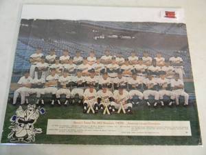 lot 5 image: RARE - ORIGINAL - Hamms Toasts The 1965 MINNESOTA TWINS . . . American League Champions TEAM POSTER - Approx 20 by 15 - FANTASTIC PIECE OF HISTORY - SEE PICTURES