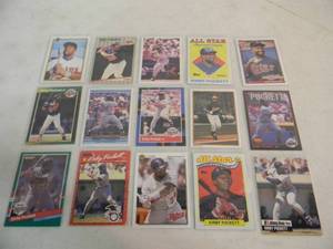 lot 10 image: MINNESOTA TWINS KIRBY PUCKETT 15 Baseball Cards - VERY NICE - GREAT CARDS - SEE PICTURES