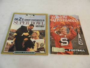 lot 11 image: SPORTS ILLUSTRATED PRESENTS DR. Zs GREAT MOMENTS IN SUPER BOWL HISTORY & SPORTS ILLUSTRATED September 19, 1960 MAGAZINES - NICE - GREAT COLLECTIBLES - SEE PICTURES